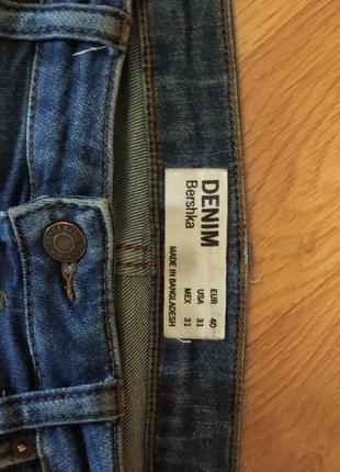 Мужские джинсы bershka skinny denim (31 размер)2 фото