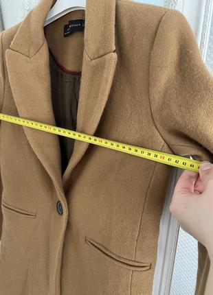 Демисезонное шерстяное пальто в мужском стиле zara. стильное пальто жакет zara woman s. шерстяное пальто zara xs5 фото
