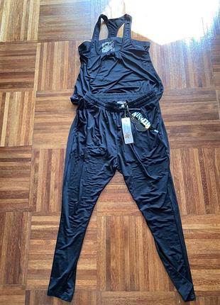 Костюм з шовку та віскози новий спортивний для відпочинку лаунж denim art eigth sin l 40/46 італія 🇮🇹