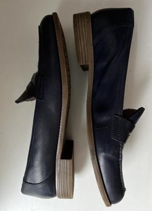 Tamaris женские кожаные туфли лоферы 26,5 см4 фото