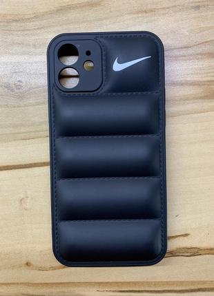 Новый пуферный чехол пуховик nike на iphone 12