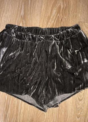 Велюровые шорты женские h&amp;m (р.40)