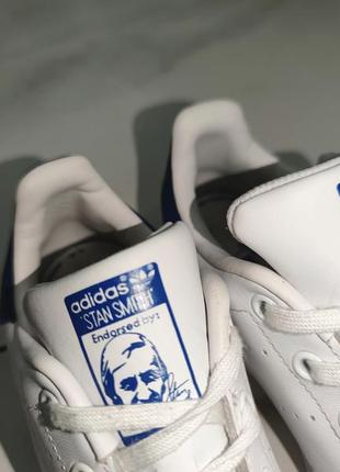 Дитячі білі кросівки кеди adidas stan smith 33-33,5 (21,5см)10 фото