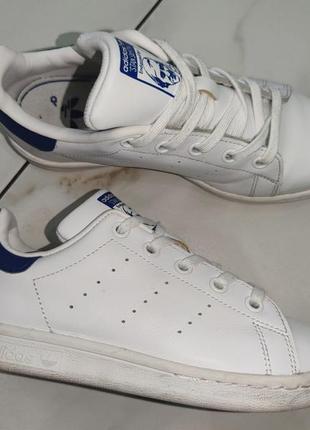 Детские белые кроссовки кеды adidas stan smith 33-33,5 (21,5см)6 фото
