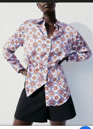 Сатинова блуза zara