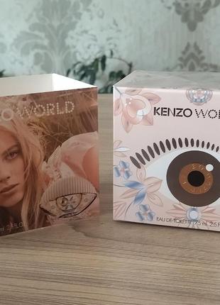 Жіноча туалетна вода kenzo world eau de toilette 75 мл