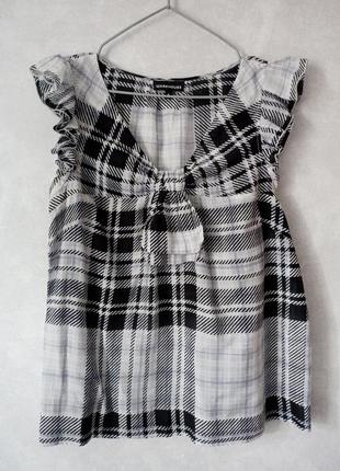 Женская тонкая легкая натуральная (коттон, шелк) блуза 48-50 размера4 фото