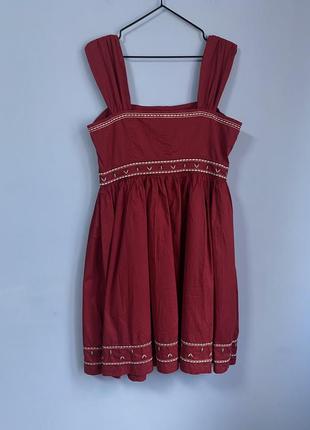 Бавовняна сукня з вишивкою2 фото
