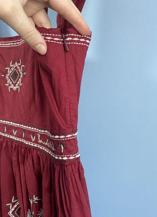 Бавовняна сукня з вишивкою5 фото