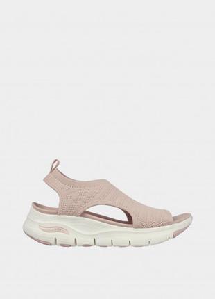 Жіночі сандалії skechers / оригінальні сандалії рожевого кольору