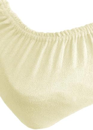 Простыни на резинке 180х200 махра турция, простынь махровая большая двуспальная серый