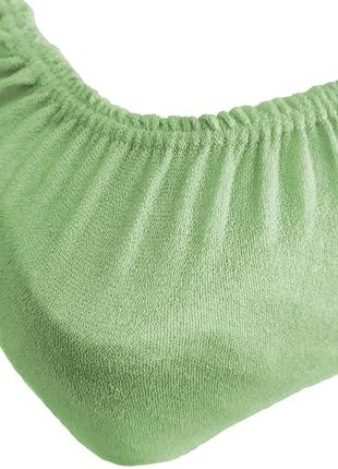 Простыни на резинке 180х200 махра турция, простынь махровая большая двуспальная серый