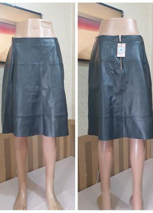 Спідниця натуральна шкіра. marks spencer. autograph.