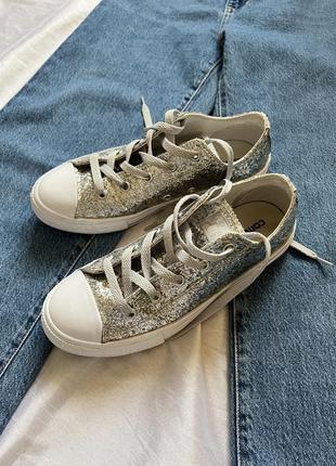 Блестящие кеды converse5 фото