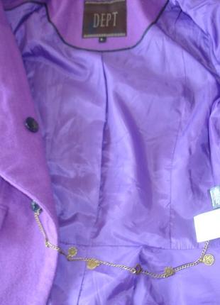 Шерстяная куртка-пиджак с монограммой на спине "d.e.p.t."4 фото