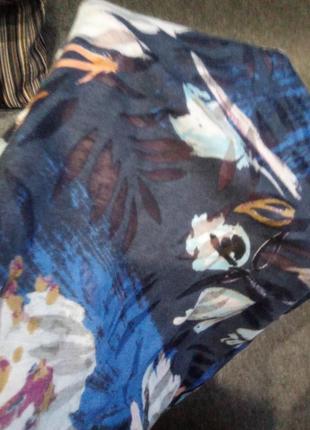 Женская расклешенная пышная цветная трикотажная юбка на подкладке 50-52 размера5 фото