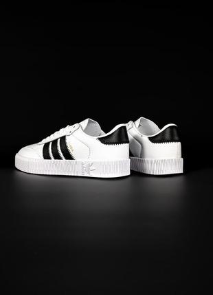 Кроссовки adidas samba white leather3 фото