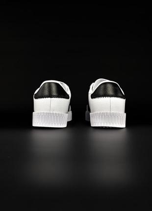 Кроссовки adidas samba white leather6 фото