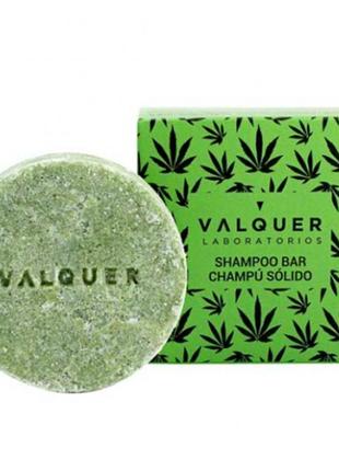 Твердий шампунь з конопляною олією valquer shampoo bar with cannabis extract & hemp oil увлажняющий  50г