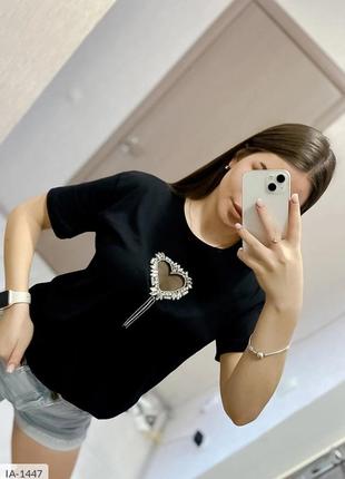 Футболка камни люкс женская  турция