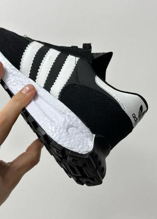 🔆🔅 adidas sneakers boost black white чорно белые eva пена выступающая пятка подошва9 фото