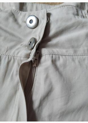 Кокетливая мини юбка телесного бежевого цвета2 фото