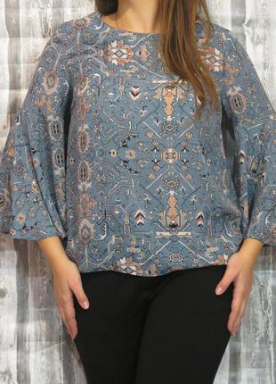 Блуза с широким рукавом размер 46-48nu1 фото