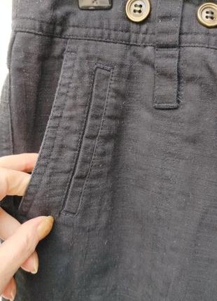 Классные базовые широкие чёрные котоновые брюки topshop 🖤2 фото