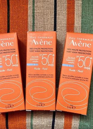 Avene sun care fluid spf 50+ солнцезащитный флюид с spf 50+ для чувствительной, нормальной или комбинированной кожи лица