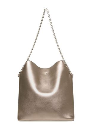 Женская сумка шоппер dorothy perkins grey chain unlined1 фото