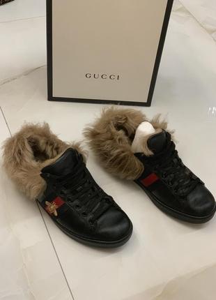 Статусные кросовки gucci (оригинал)3 фото