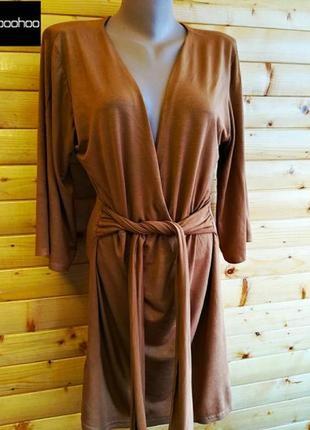 Романтична віскозна сукня на запах успішного бренду із великобританії boohoо