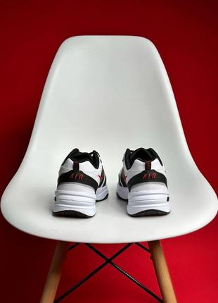 Кросівки nike air monarch black red white біло чорні з червоним піна eva монархи найк3 фото