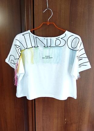 Rainbow dagi collection бавовняний топ оверсайз