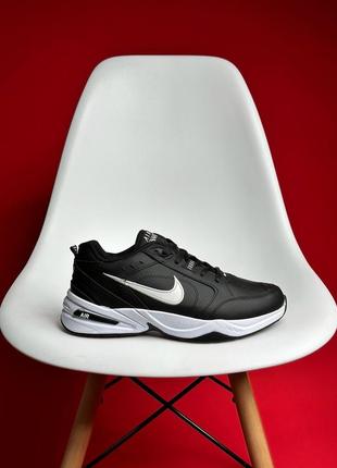 🎯 кросівки nike air monarch black white біло чорні піна eva монархи найк