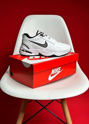 🎯 кроссовки nike air monarch black white белые с чорным пена eva монархи найк air