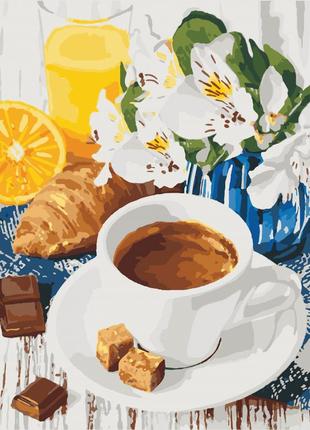 Картина по номерам кофе 40 х 50 см art craft 12116-ac "сладкое утро" натюрморт melmil