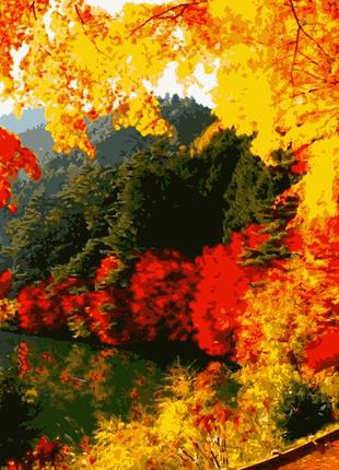Картина по номерам природа осінь яскрава осінь 50 х 60 см artissimo pnx0166 melmil