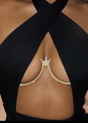 Body chain, ланцюги на тіло, прикраса на груди.