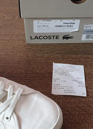 Кеды lacoste оригинал 362 фото