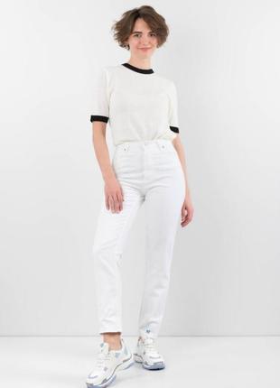 Женские белые джинсы палаццо брюки