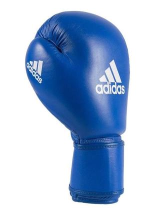 Рукавички боксерські з ліцензією aiba adidas тренувальні шкіряні рукавички 10, 12 oz5 фото