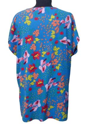 Блуза с цветочным принтом, ботал.4 фото