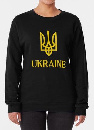 Свитшот толстовка унисекс с патриотическим принтом  ukraine украина тризубец5 фото