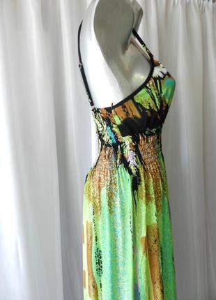 ☘️ шикарный сарафан в пол, ткань масло, на тонких брителях ( с регуляторами) широкая...