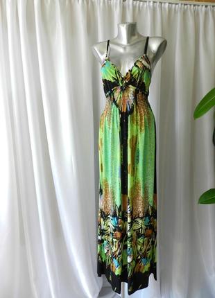 ☘️ шикарный сарафан в пол, ткань масло, на тонких брителях ( с регуляторами) широкая...