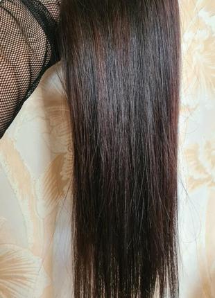 Накладной шиньон хвост 100% натуральный волос.10 фото