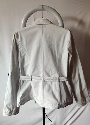 Жіночий піджак жакет білий весняний легкий фірмовий бренд mes блейзер вінтаж ретро2 фото