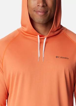 Мужская рубашка summerdry columbia sportswear с капюшоном и длинным рукавом реглан4 фото