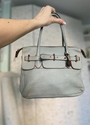 Сумка шкіряна італійська в стилі hermes birkin